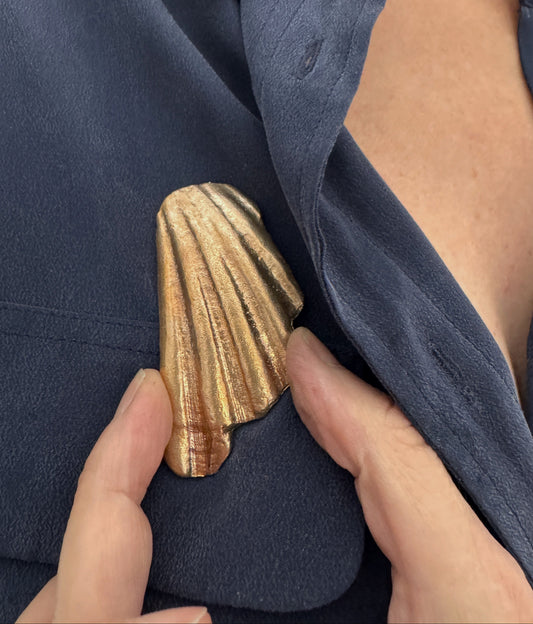 Shell Brooch and Pendant