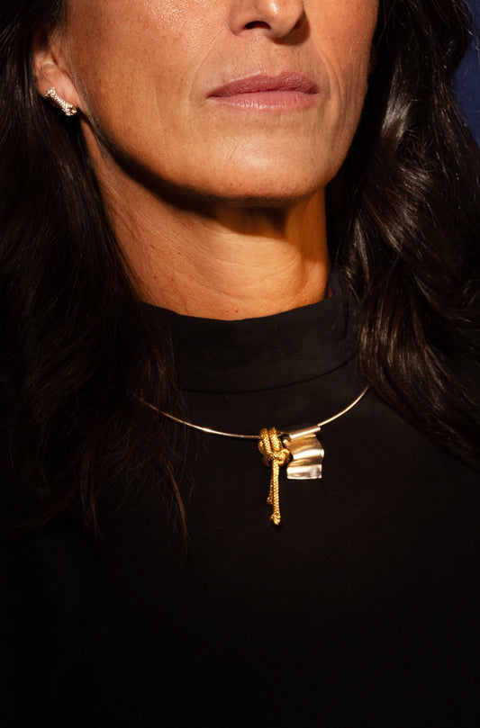 Golden Ballestrinque Pendant — Small Version