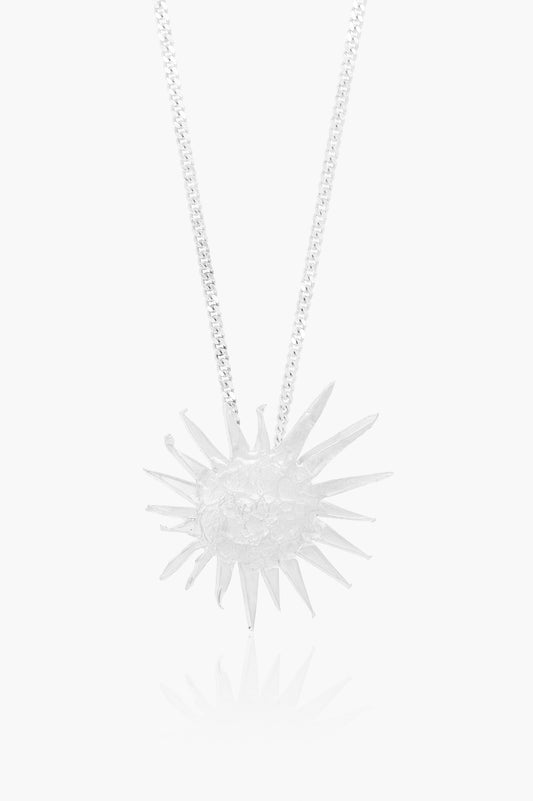Sterling silver sun one of a kind pendant by Angela Lago