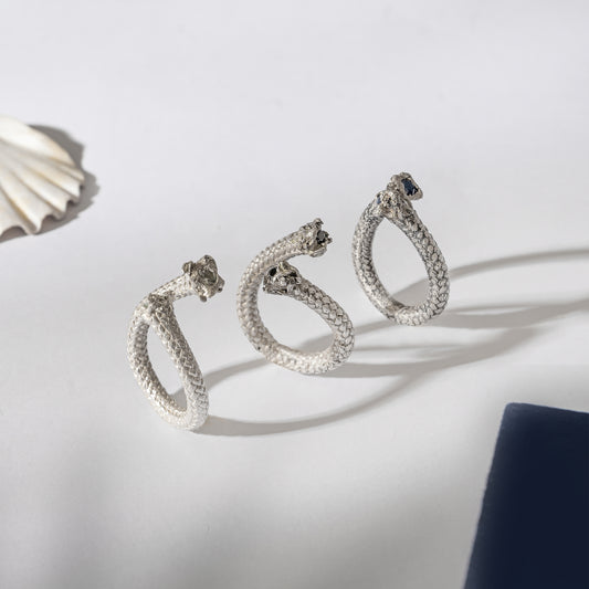 Rope Ring — Double Sapphire