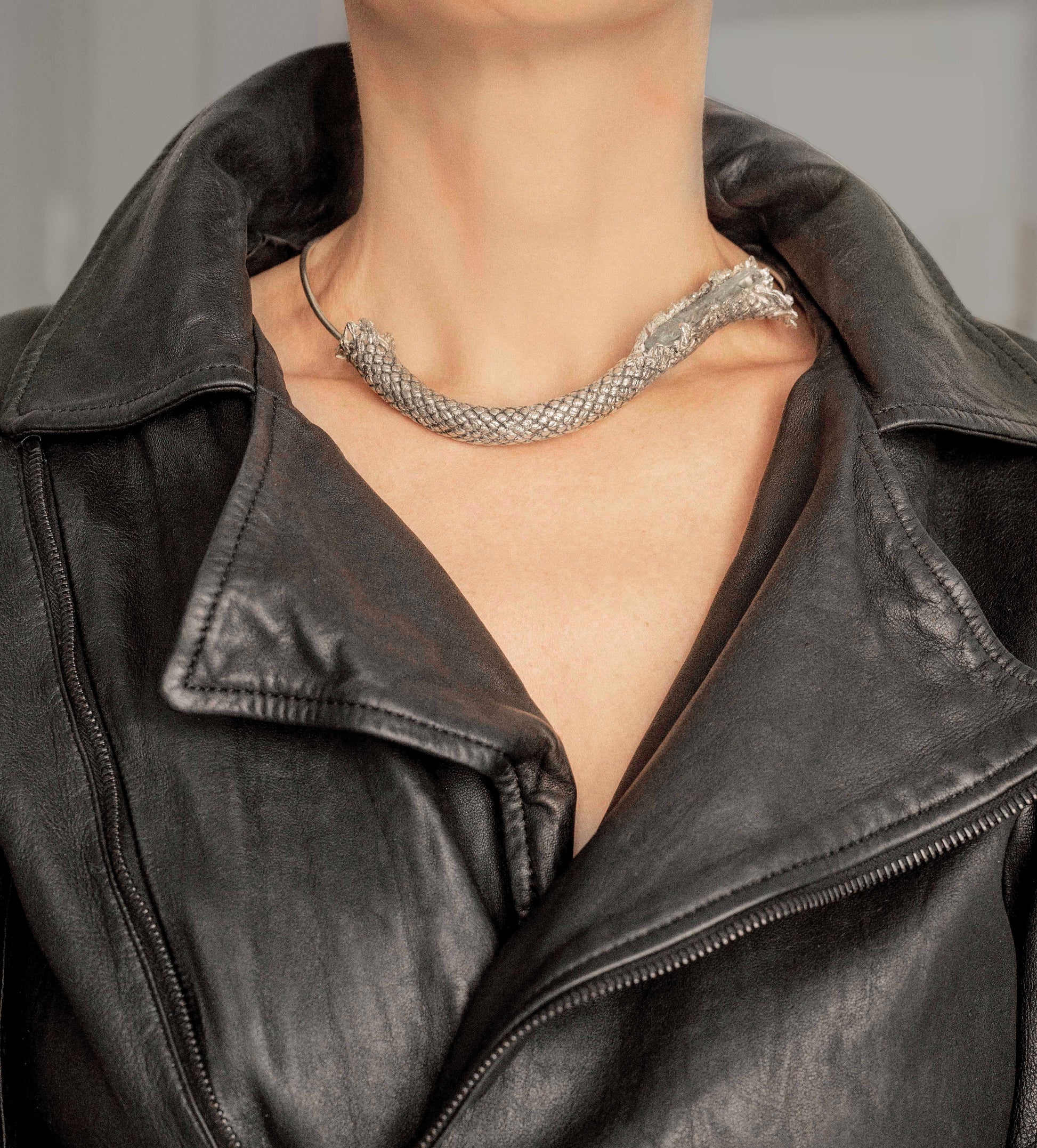 Silver necklace nautical jewelry art