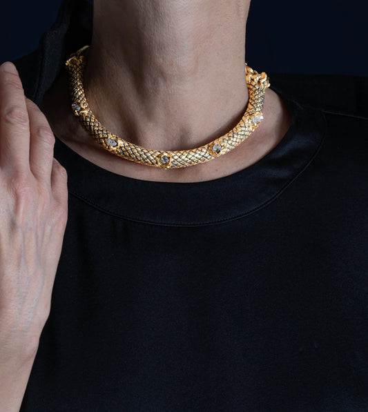 Wearable art jewelry one of a kind by Angela Lago