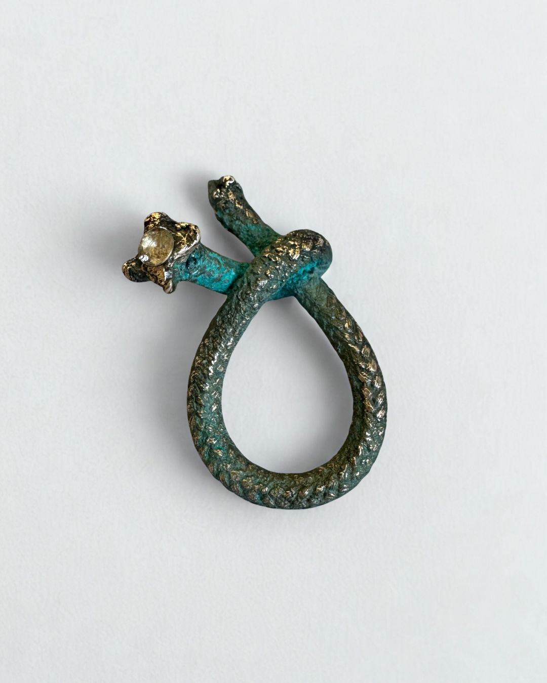 Contemporary jewelry art sculptural ring