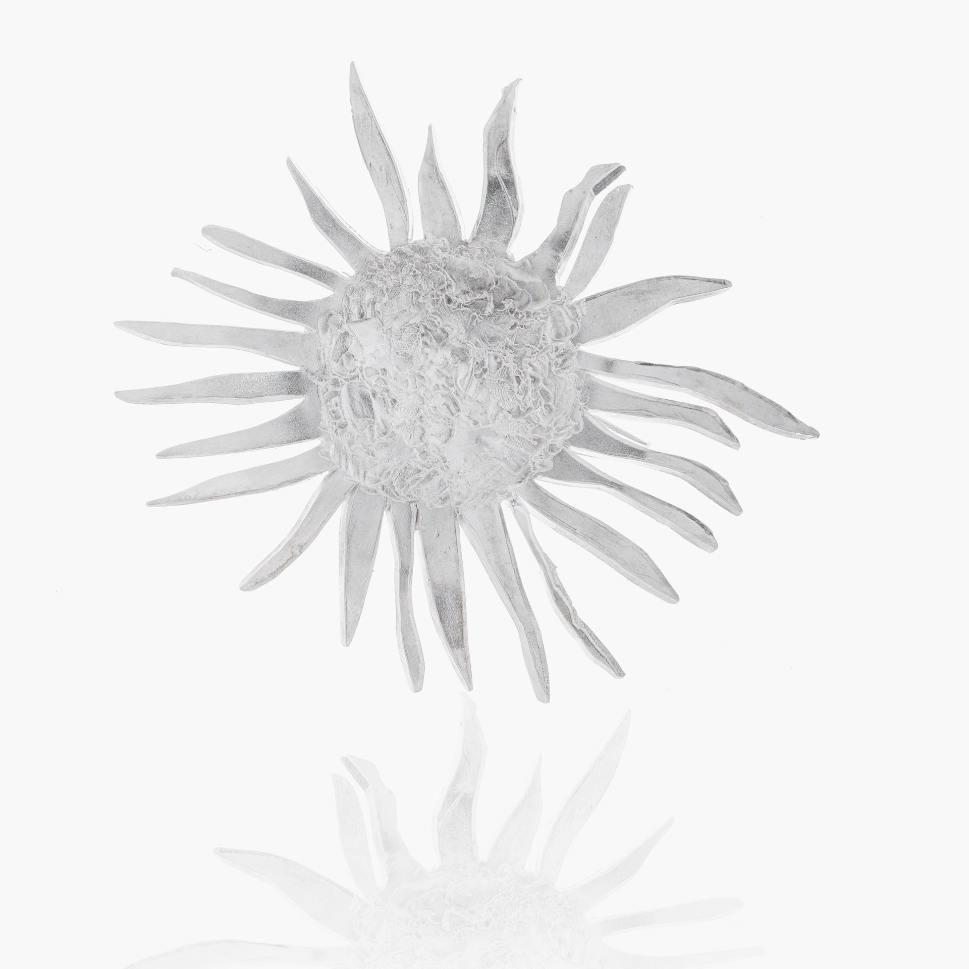 One of a kind sterling silver brooch