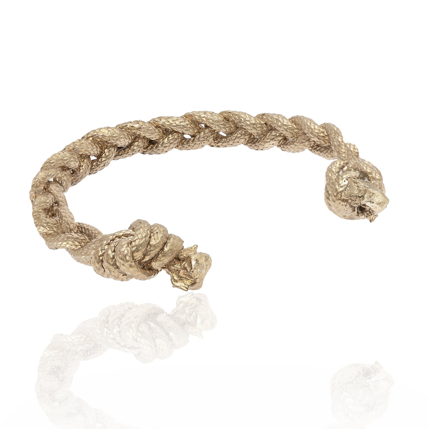 Nautical torque braid bracelet - Brass Version